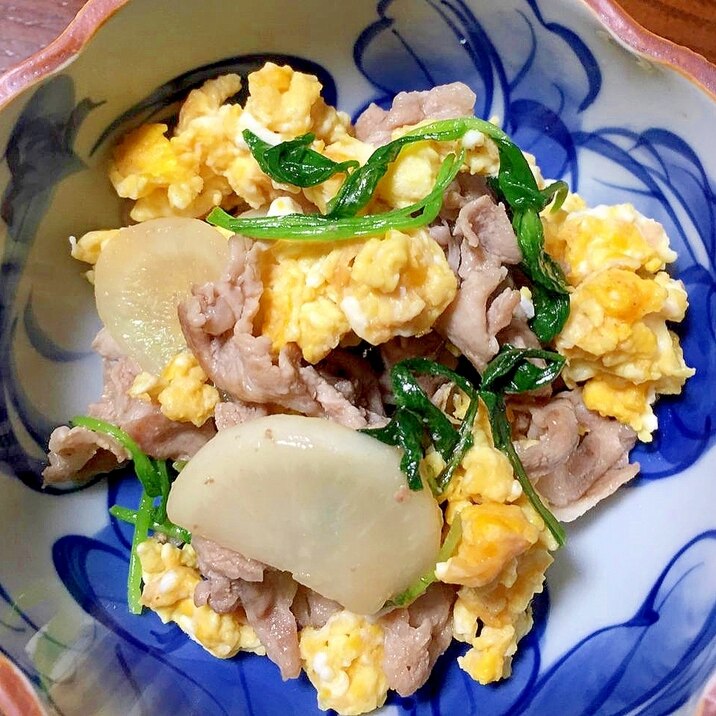 豚肉の七草炒め